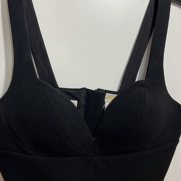 Michael Kors BUSTIER/ CORSET/ structured black crop top - Picture 4 of 5